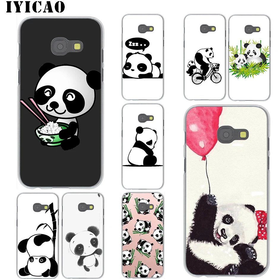 IYICAO Cute Chinese Panda Hard Case for Samsung Galaxy J6 J5 J1 J2 J3 J7 2017 2016 2015 Prime US EU Version | Мобильные телефоны и
