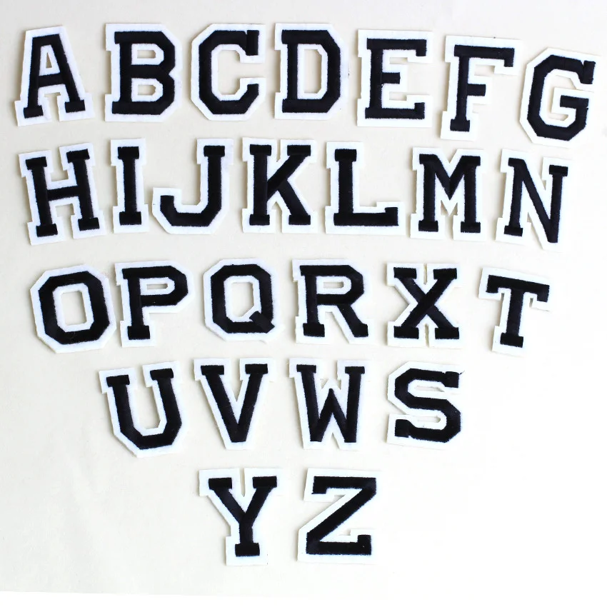 26 Alphabet English Patches Set Letters Embroidered Iron On Sewing Parches 26 Alphabet English Patches Set Letters Embroidered Iron On Sewing Parches