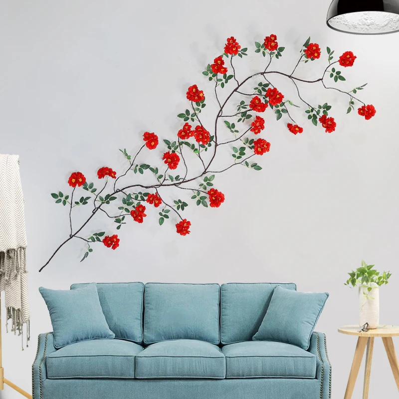 

200cm Rosa Multiflora Artificial Flower Vine for Wedding Climbing Rose Fragrant Home Garden Plant Multiflora Flower Garden Decor