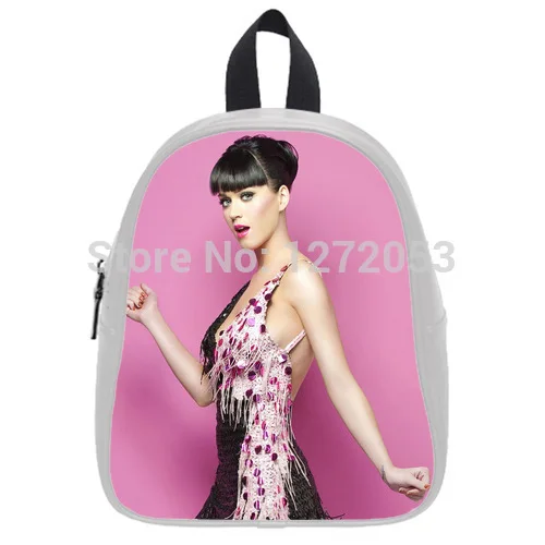 Attarctive White Backpack Katy Perry Custom Kid's School Bag (small