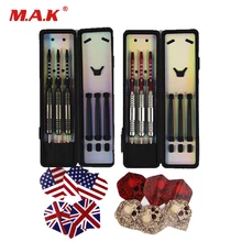 6 шт/2 набора профессиональные белые/бронзовые дротики около 25 г дротики со стальными наконечниками с железным медный бочонок для игра в помещении спорта