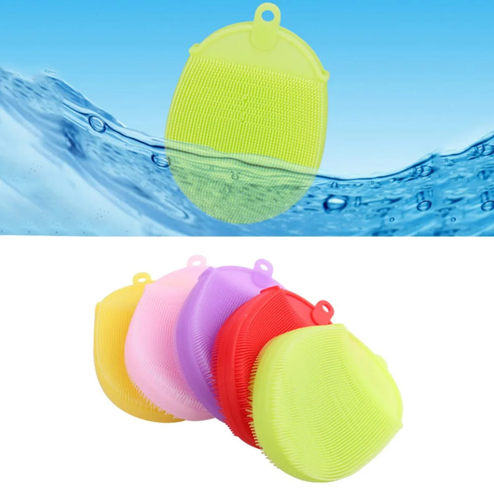 Soft Silicone Massage Scrub Gloves For Peeling Body Bath Brush