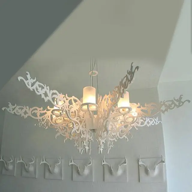 Modern Minimalist Chandeliers Ceiling Fan Living Room Lustre