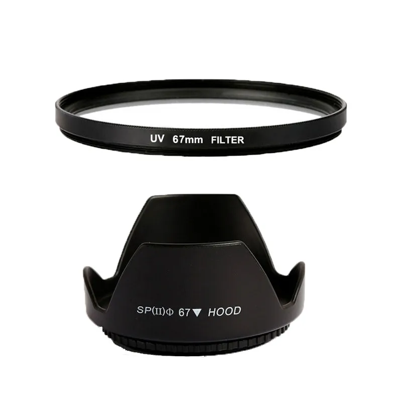 Buy 67mm UV Ultra Violet Filter + Lens Hood For Sony