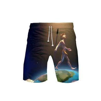 

Men's 3D LIL DICKY earth 3DBoard Shorts Trunks 2019 Summer New Quick Dry Beach Shorts Men Hip Hop Short Pants Beach Wear