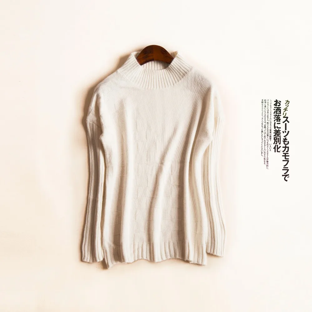 adohon 2017 womens winter Cashmere sweaters and auntmun women knitted Pullovers High Quality Warm Female Turtleneck Solid Casual