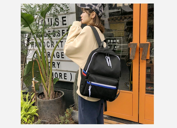 Menghuo Women Backpack Waterproof Nylon School Bags for Teenager Girls Female Preppy Style Small Backpack Mochilas Women Bag New_27