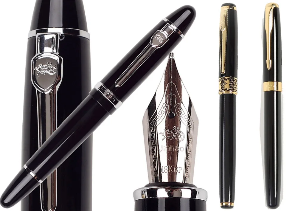 

Black Fountain pen 0.7MM pens bundle JINHAO 159 + BAOER 388 + BAOER 68 office and school stationery Free shipping