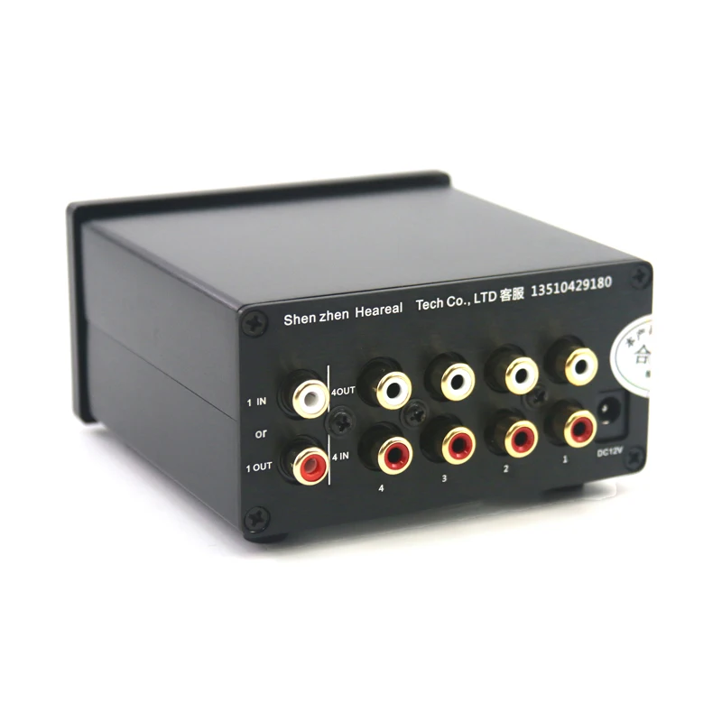 Lossless Hifi audio switcher 4 in 1 out / 1 in 4 output audio input selector