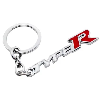 

Metal key chain key rings for Honda type-R Accord Civic CRV Fit HR-V Vezel Odyssey City Jazz metal keychain keyrings Car Styling