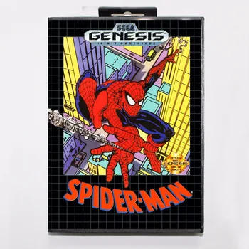 

Spider Man 16 bit MD Game Card With Retail Box For Sega Mega Drive/ Genesis