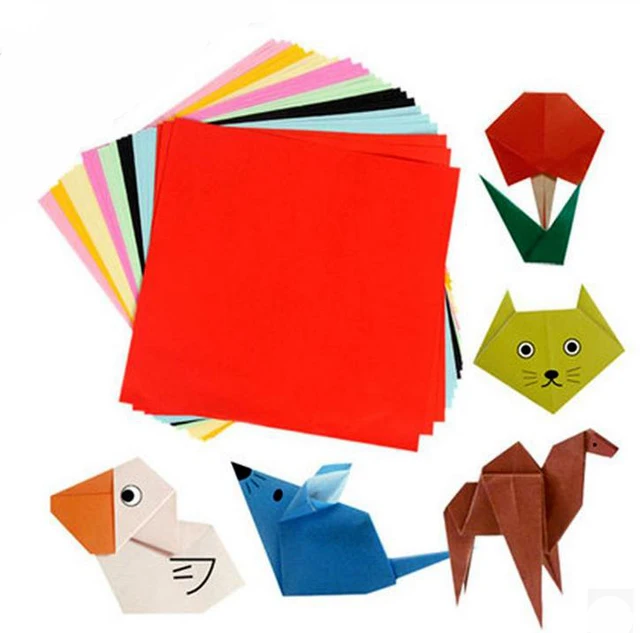 BOHS Children 10 Colours Multicolour Kindergarten Craft Diy Kirigami Paper Cutting Arts100 Pcs BOHS Children 10 Colours Multicolour Kindergarten Craft Diy Kirigami Paper Cutting Arts100 Pcs