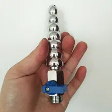 High Quality Stainless Steel Anus Enema Intestinal Cleaning Nozzle Anal Beads Butt Plug Sex Toys