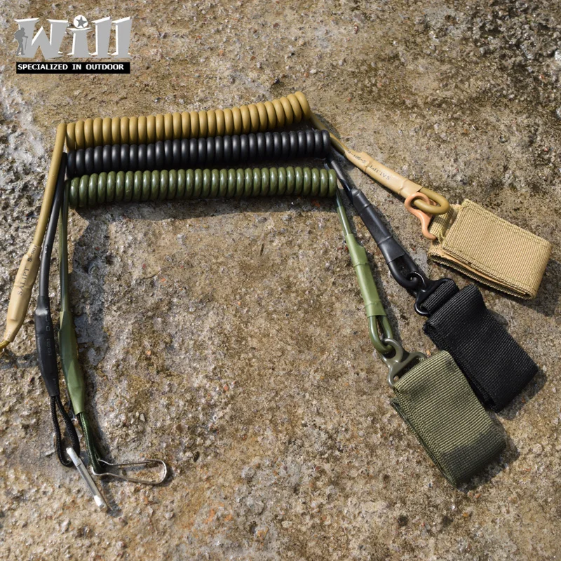 

EDC Outdoor Equipment High Quality Elastic Anti-lost Tactical Stretching Rope Anti-Theft Key Hanging Retractable Buckle GS-0020