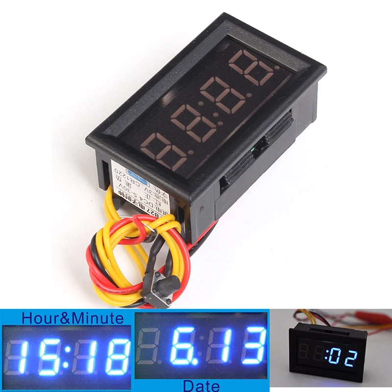 Multifunctional Vehicle modification schedule Digital clock meter Luminous stopwatch Timer Electronic DIY Kit LED Display Timer Multifunctional Vehicle modification schedule Digital clock meter Luminous stopwatch Timer Electronic DIY Kit LED Display Timer