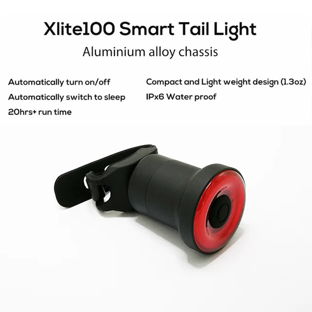 Sale XLITE100 Bicycle Flashlight Bike Rear Light Auto Start/Stop Brake Sensing IPx6 Waterproof LED Charging Cycling Taillight 35 Sale XLITE100 Bicycle Flashlight Bike Rear Light Auto Start/Stop Brake Sensing IPx6 Waterproof LED Charging Cycling Taillight 35