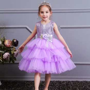 Autumn Winter Girls Dress Kids Dresses For Girls Costume Flower Girls Wedding Dress Children Girls Princess