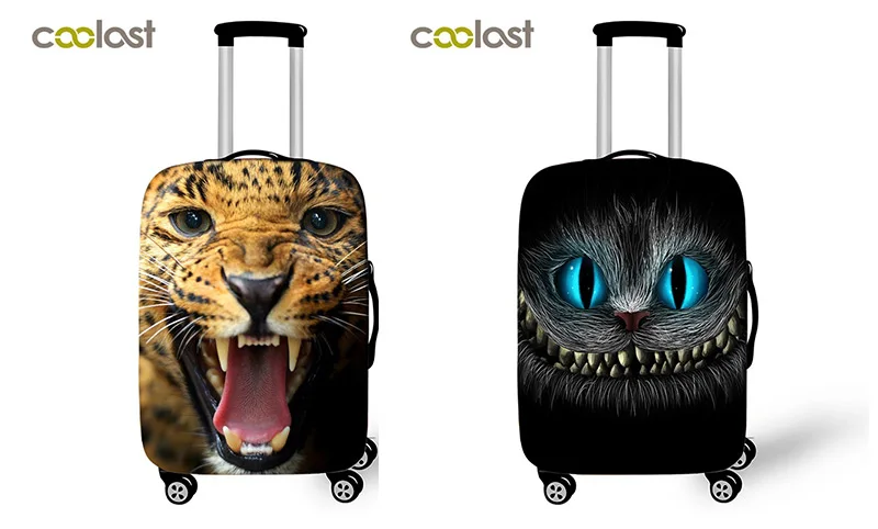 Cheetah/Лев животных печати чемодан защитный Чехлы для мангала покрытия чемодана 3d принт чемодан с выдвижной ручкой защита от пыли мангала для мужчин
