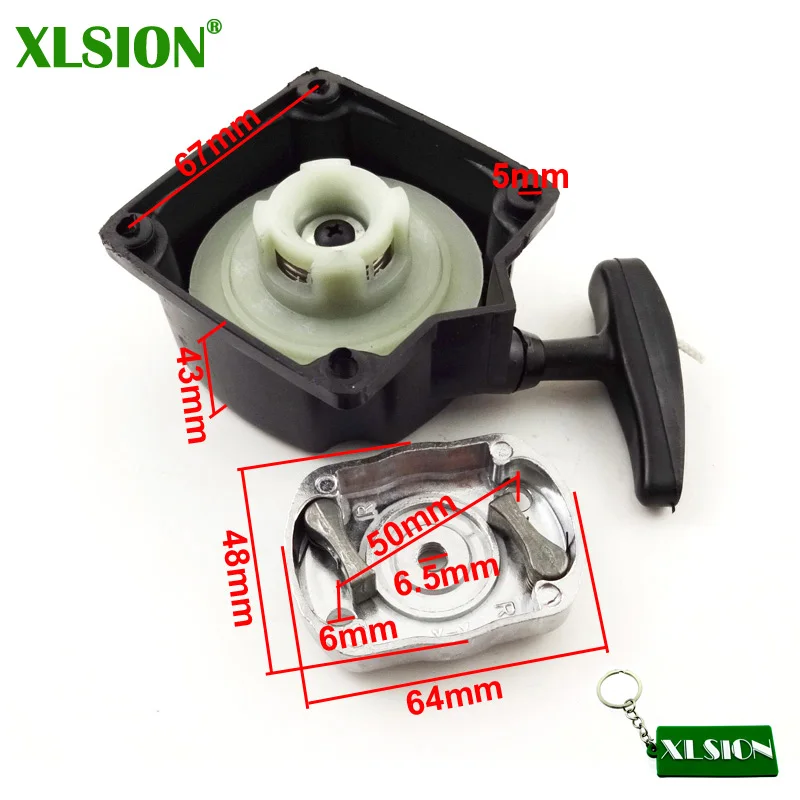 XLSION 43cc 49cc двигатель 40-5 легко тянется стартер старт с когтями для Pawl Motovox газовый скутер MVS10 Quad ATV Багги Go Kart мотор