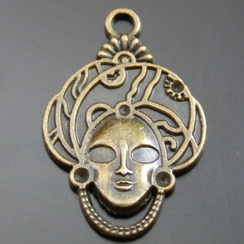 12pcs Egyptian Pharaoh Exaggerated Head Ware Charms Finding Fit Jewelry Making Handmade Crafts