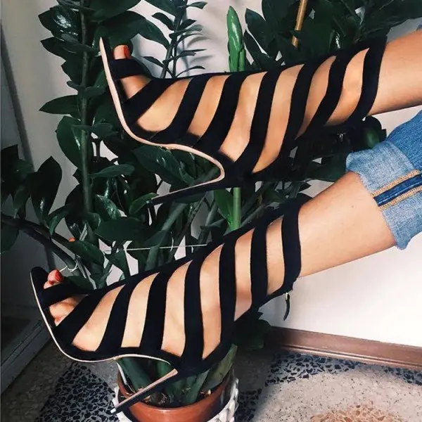 black_peep_toe_stiletto_heels_strappy_sandals_for_party_1_