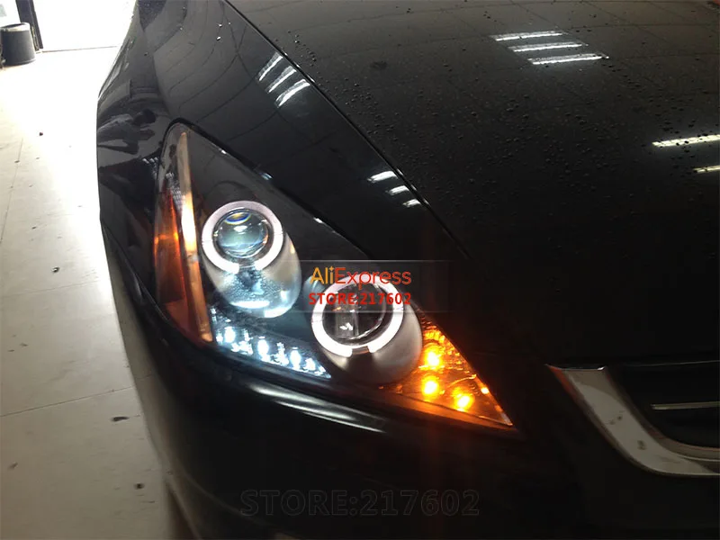Фары головного света для проектора Gen 7 Honda Accord Angel eye подходят автомобилей 2003 2007