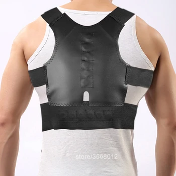 

Magnetic Spine Posture Corrector Male Pain Belt Heavy Lift Work Back Support Brace Care Shoulder Lumbar Support Belt Back Corset