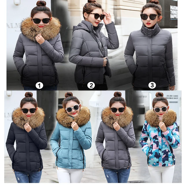 2019 Winter Jacket women Plus Size Womens Parkas Thicken Outerwear solid hooded Coats Short Female Slim 2019 Winter Jacket women Plus Size Womens Parkas Thicken Outerwear solid hooded Coats Short Female Slim Cotton padded basic tops