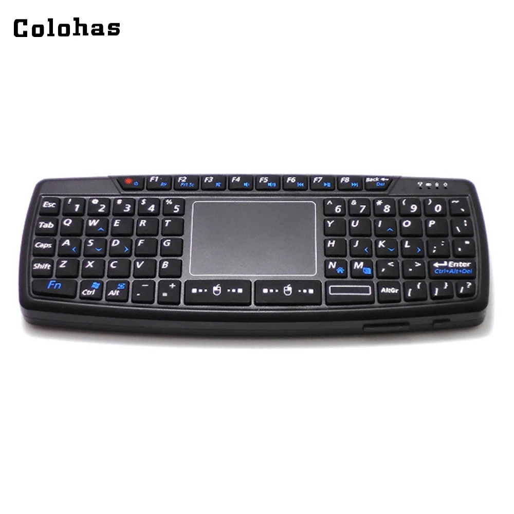 69 клавиш QWERTY клавиатура Мини 2 4 ГГц Беспроводная Fly Air мышь комбо Смарт тачпад для