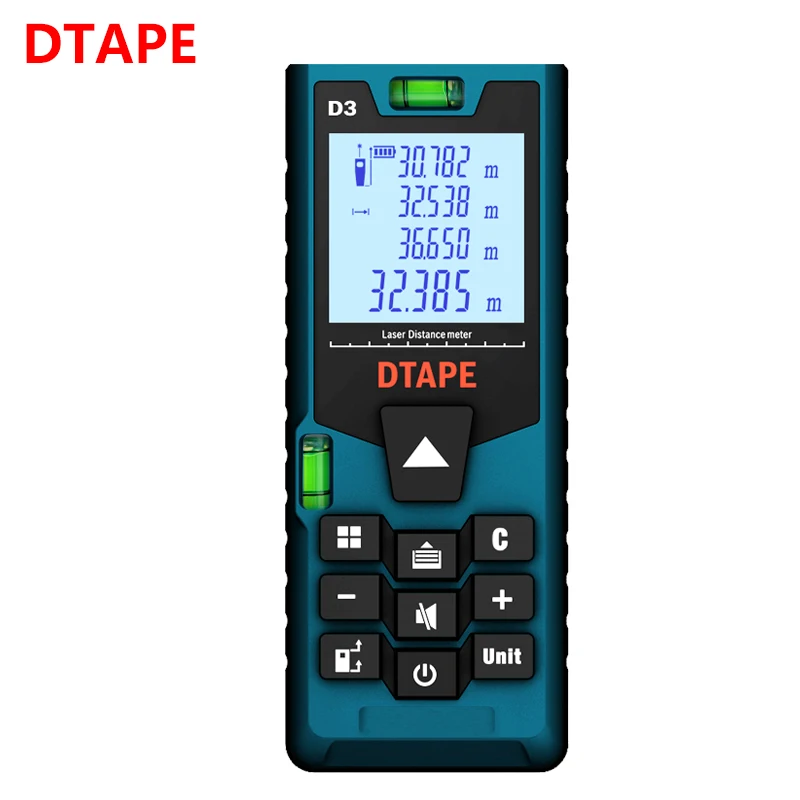 Лазерный дальномер DTAPE 40 м 60 80 100 120 лазерная рулетка строительное измерительное