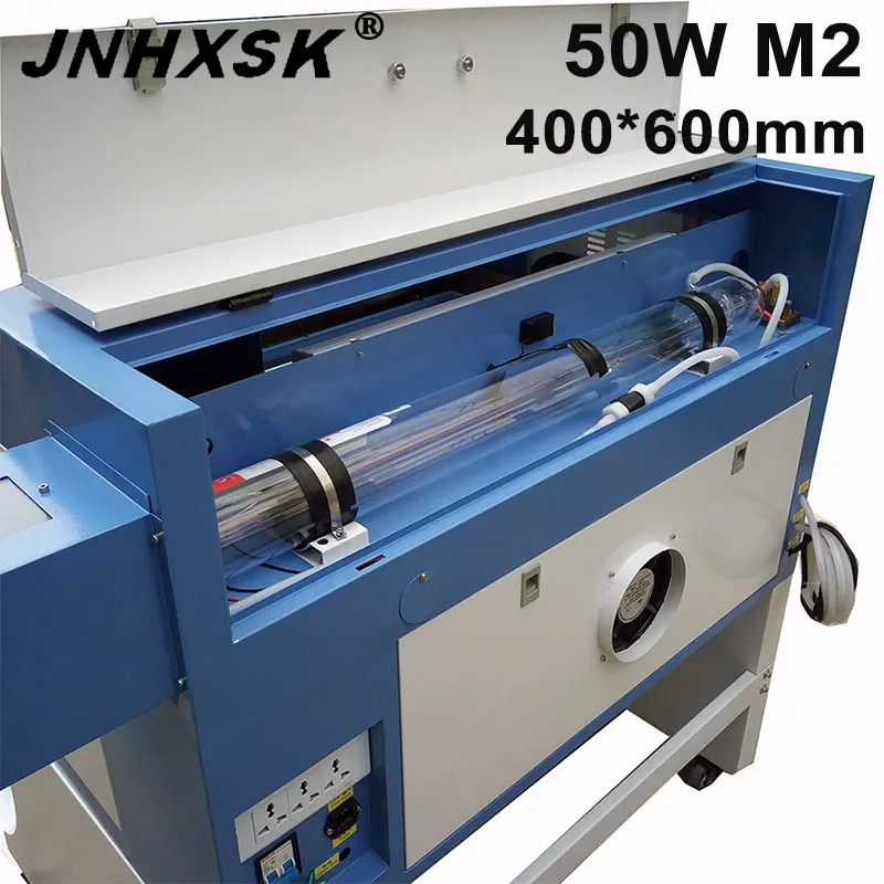 Лазерная гравировальная машина JNHXSK 400*600 мм 50 Вт мощность 220 В/110 В герметичная CO2