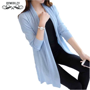 

Women Jacket 2017 Latest Spring Autumn Knitted Long Sleeve Fashion Cardigan Large size Jacket Slim High Quality Clothes LJ373