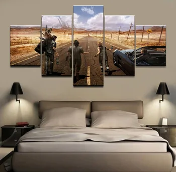 

5 Panel Canvas Printed Game Poster Final Fantasy Character Home Decor For Living Room Wall Art Canvas Painting Pictures Artwork