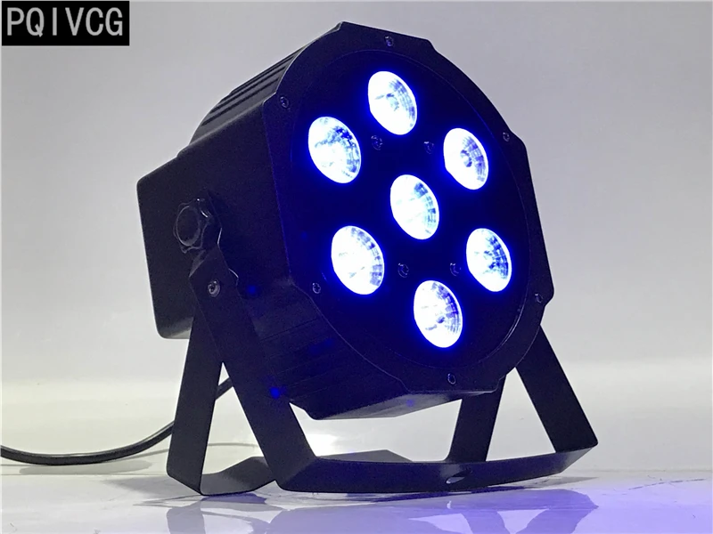 7x12 Вт 6в1 led par light rgbwa+ uv 6в1 led par falt par dmx профессиональное сценическое освещение оборудование Новое