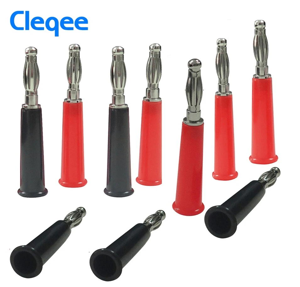 P3001 10Pcs 4mm Multimeter Test Probes Connector Banana Plug Jack For Speaker Amplifierin
