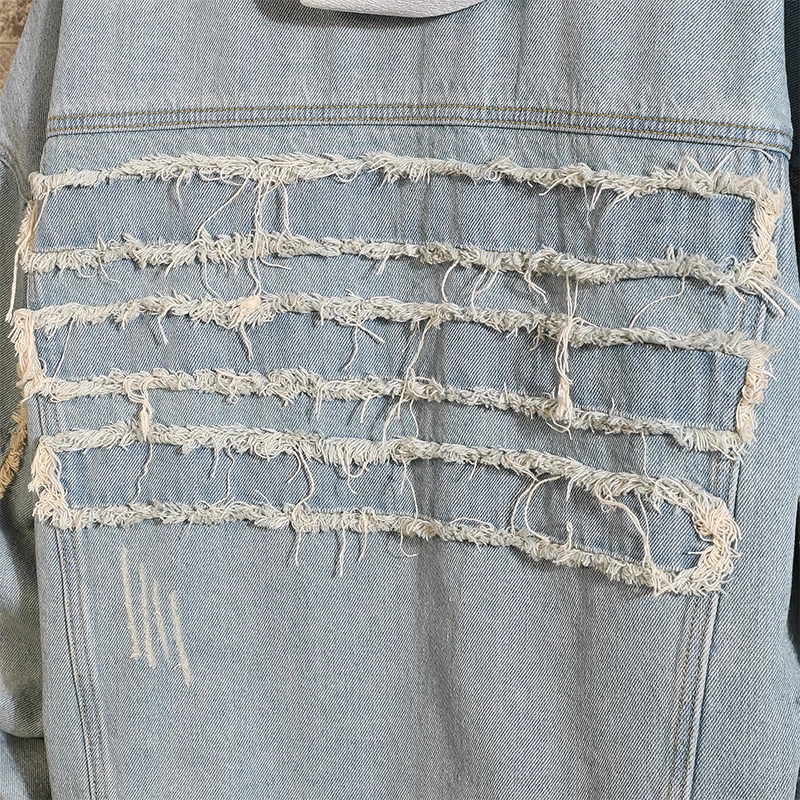 2019 Denim Jacket Men Hole Retro Motorcyle Basic Coat Fashion Streetwear Hip Hop Jacket Cowboy Men's Jean Jacket Chaqueta Hombre 2019 Denim Jacket Men Hole Retro Motorcyle Basic Coat Fashion Streetwear Hip Hop Jacket Cowboy Men's Jean Jacket Chaqueta Hombre