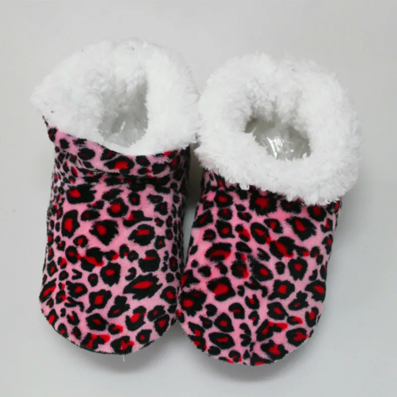 Women Winter Warm Cotton padded Shoes Coral Fleece Rose Home Slippers Soft Bottom Antiskid Indoor Shoes