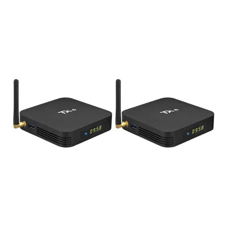 TX6 Allwinner H6 Android 9,0 четырехъядерный Smart tv Box 4G + 32 GB 2,4G WiFi телеприставка медиаплеер