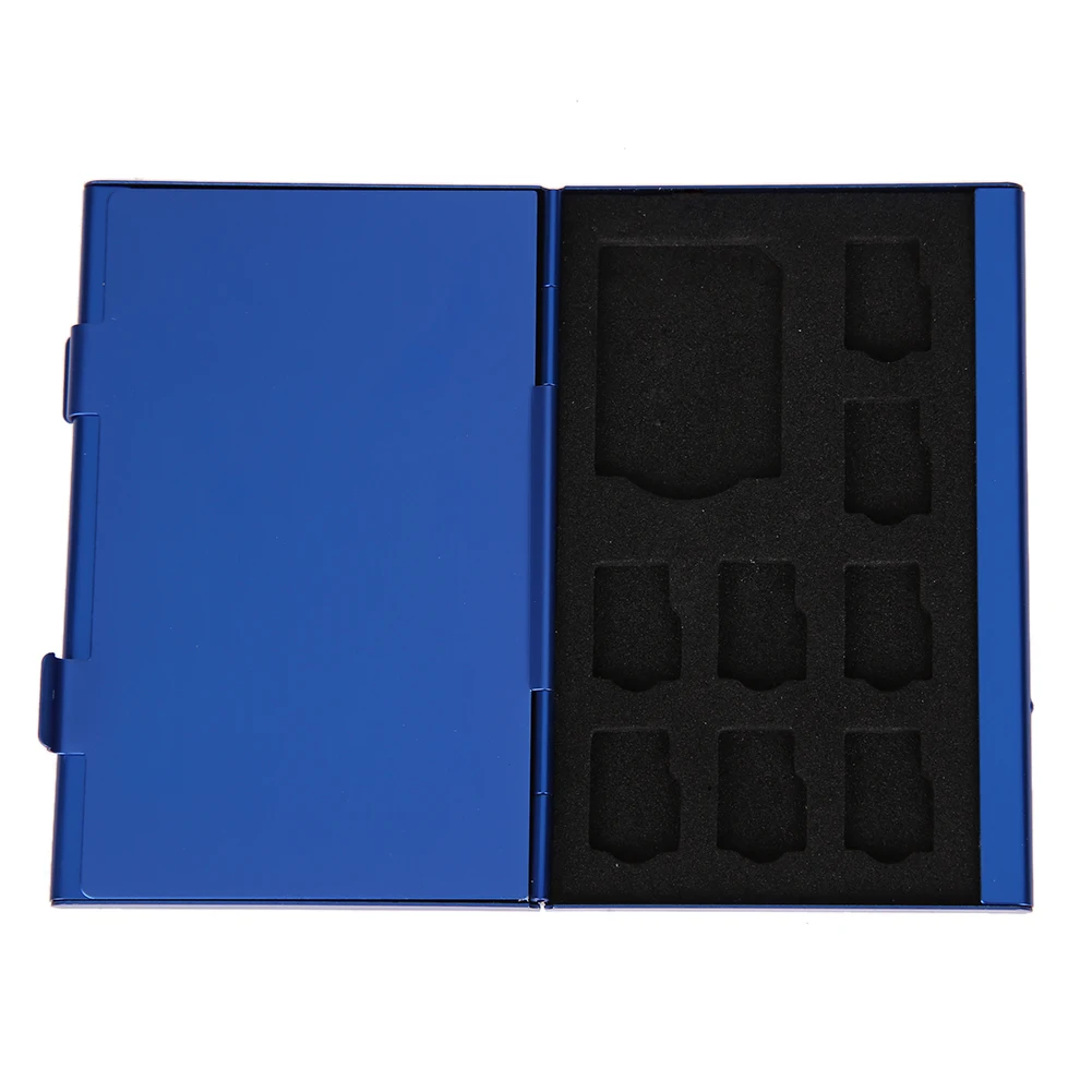 ALLOYSEED 12 Слот Алюминиевый сплав карта памяти коробка 4* sd-карта 8* Micro SD/TF карты протектор держатель Чехлы аксессуары