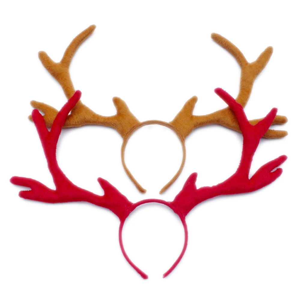 Large Elk Antlers Headband Headwear Hair Hoop Headwear For Halloween ...