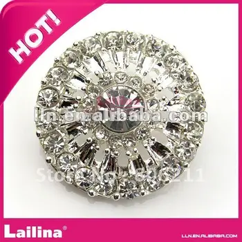 

Fashion crystal round rhinestone buttons for wedding celebration