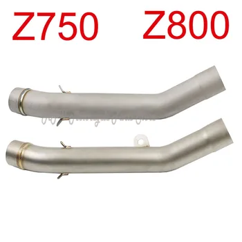 

Z750 Z800 Motorcycle Exhaust Middle Stainless Steel Connect Pipe Without Exhaust For Kawasaki Z750 Z800 2010-2014