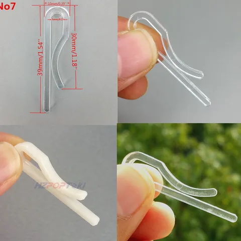 Aperte o Aperto da Braçadeira de Plástico Irregular para Vestuário Transparente Pacote Camisa Roupas Pequeno Clipe Vestuário Acessórios 1000 Pcs