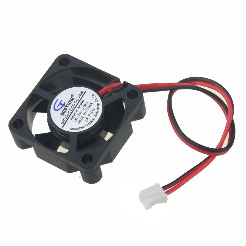Gdstime 2 Pieces PH2.0 2Pin 3cm 30x30x10mm 24V Brushless DC Cooling Fan 30mm x 10mm 3010 Small