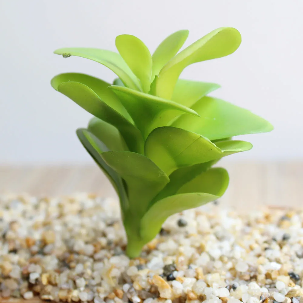 Ассорти реалистичные Зеленые искусственные влагозапасающие растения алоэ листва поддельные пластиковые кактус суккуленты домашний сад декор стен
