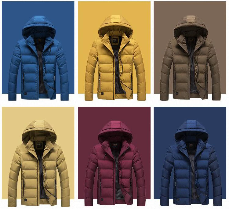 Модная мужская водонепроницаемая зимняя куртка-парка для холодной погоды в России на-40 градусов, Повседневная зимняя куртка с капюшоном 0607-002