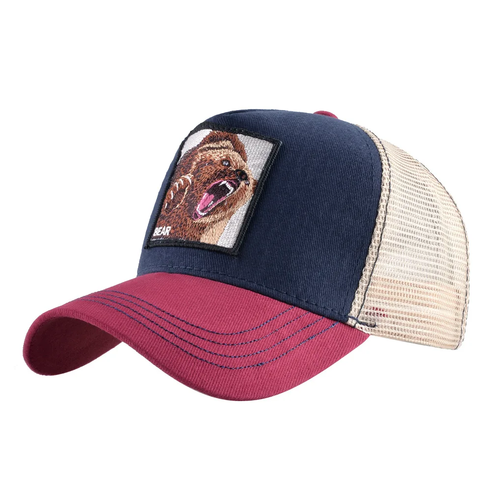 

Summer Baseball Caps Men Women Snapback Outdoor Breathable Mesh Visor Hats Fashion Embroidery Bones Streatwear Hip Hop Bone