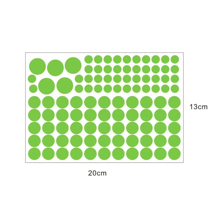 407 шт светящиеся в круглые точки темные звезды наклейки с Луной светящиеся наклейки на стену как звезда в ночи романтическая Вечеринка день рождения - Цвет: 104pc Round Dot