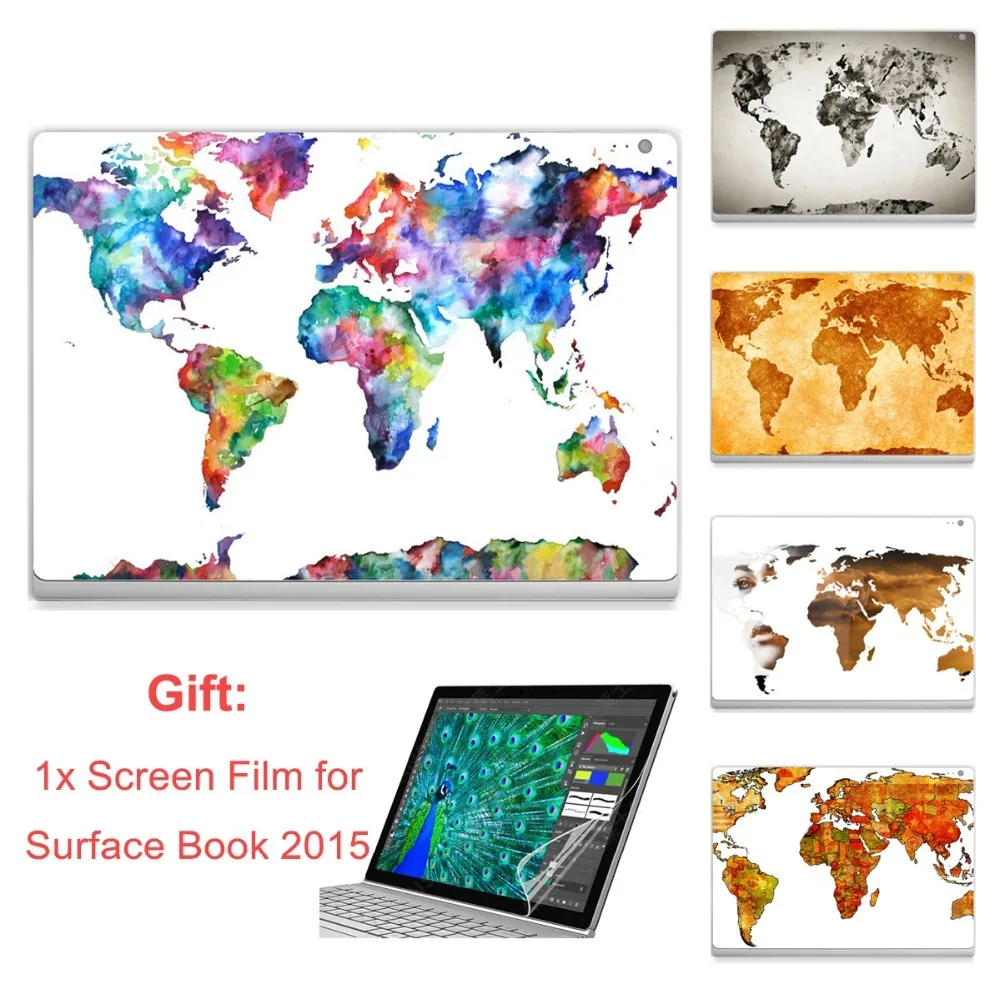 Surface Book Sticker Map