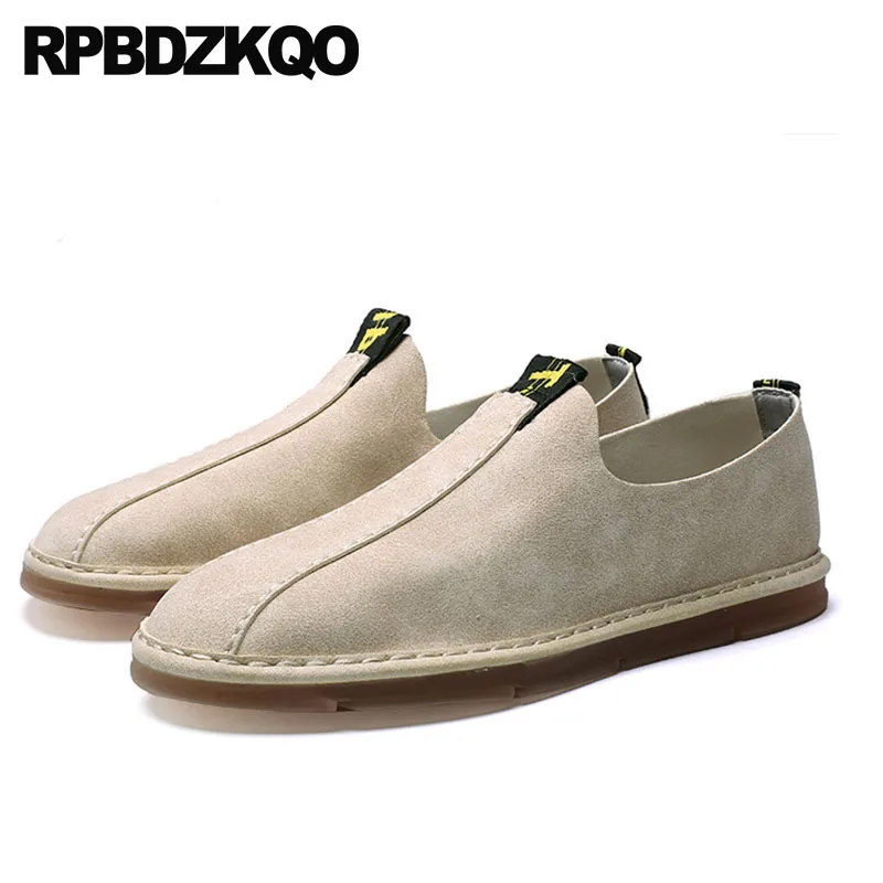 Deslizamiento Ligera Beige Los Comodidad Nuevo 2019 Casual Verano gris negro De Hombres Primavera Británico Goma En Estilo La Zapatos Negro Impermeable Cuero H57qqWwCO